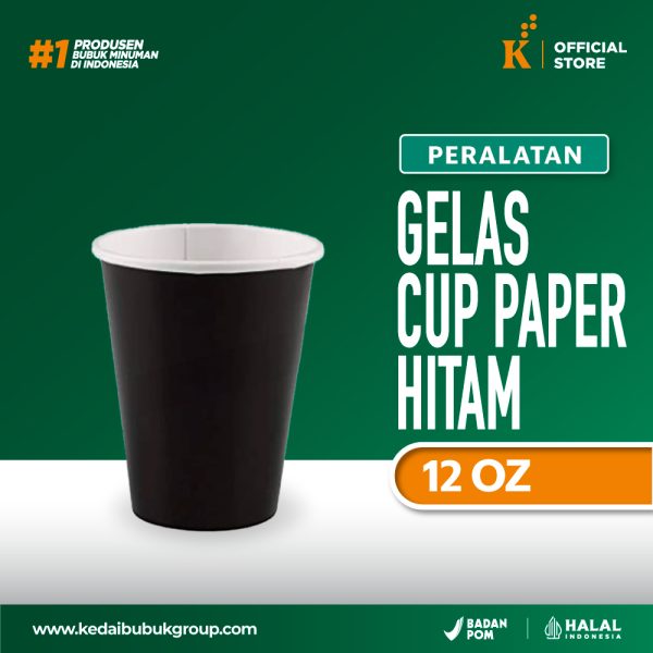 Gelas Cup Paper Hitam